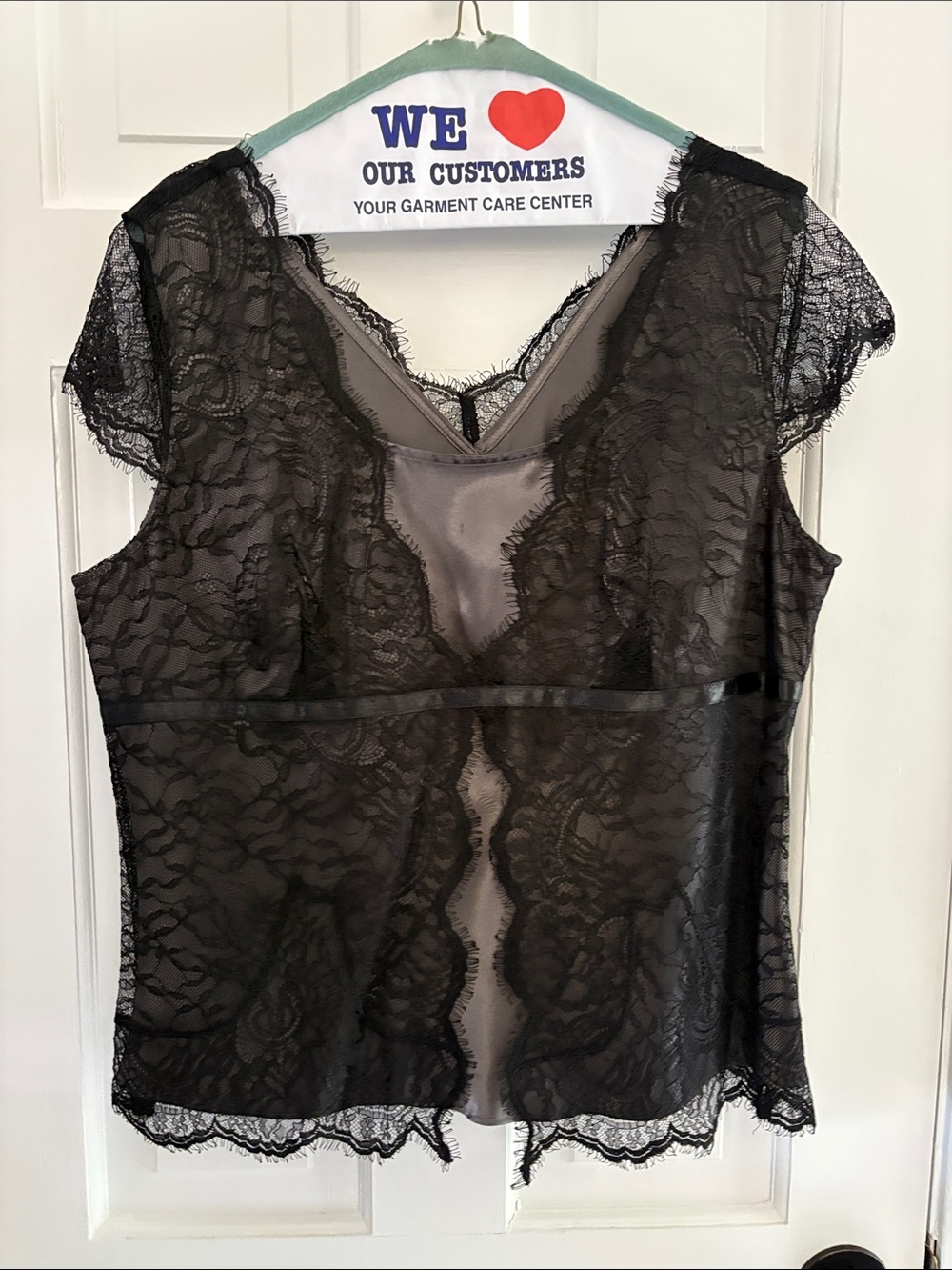Alfani Sheer Lace Cap Sleeve Camisole - Black 14